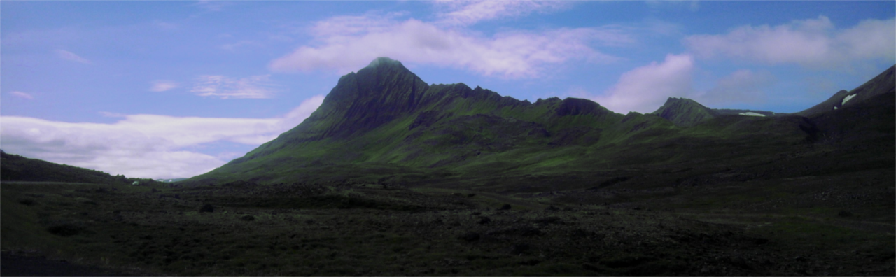 Hory jihozápadně od Akureyri